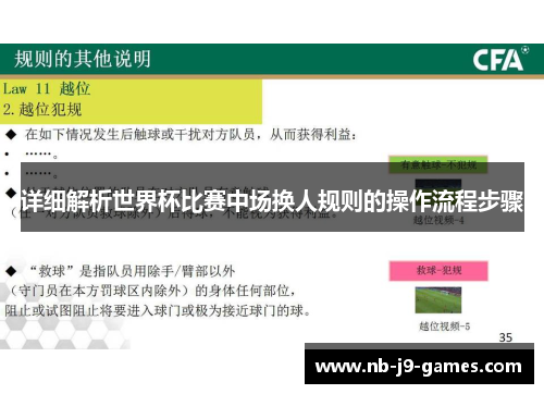 详细解析世界杯比赛中场换人规则的操作流程步骤